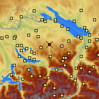 Nearby Forecast Locations - Lütisburg - Kaart