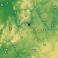 Nearby Forecast Locations - Wertheim - Kaart
