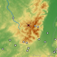 Nearby Forecast Locations - Gérardmer - Kaart