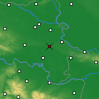 Nearby Forecast Locations - Vinkovci - Kaart