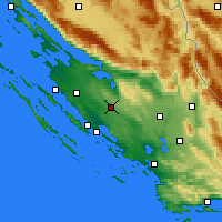 Nearby Forecast Locations - Benkovac - Kaart