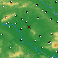 Nearby Forecast Locations - Čazma - Kaart