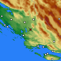 Nearby Forecast Locations - Drniš - Kaart