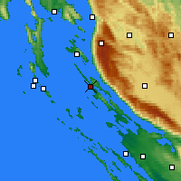 Nearby Forecast Locations - Novalja - Kaart