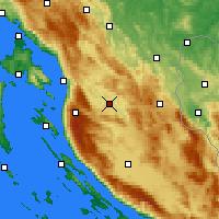 Nearby Forecast Locations - Otočac - Kaart