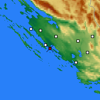 Nearby Forecast Locations - Pakoštane - Kaart