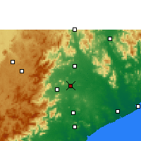 Nearby Forecast Locations - Bobbili - Kaart