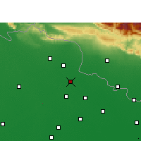 Nearby Forecast Locations - Chanpatia - Kaart