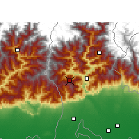 Nearby Forecast Locations - Darjeeling - Kaart