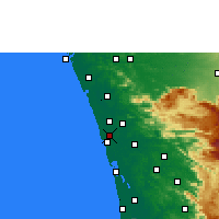 Nearby Forecast Locations - Kodungallur - Kaart