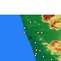 Nearby Forecast Locations - Kunnamkulam - Kaart