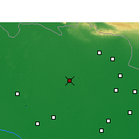 Nearby Forecast Locations - Padrauna - Kaart