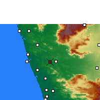 Nearby Forecast Locations - Shoranur - Kaart