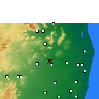 Nearby Forecast Locations - Tiruttani - Kaart