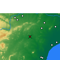 Nearby Forecast Locations - Vinukonda - Kaart