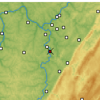 Nearby Forecast Locations - Monessen - Kaart