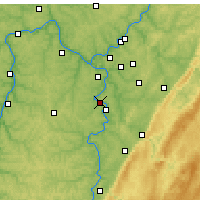 Nearby Forecast Locations - Monongahela - Kaart