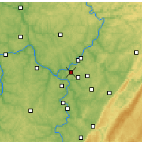 Nearby Forecast Locations - Penn Hills - Kaart