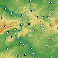 Nearby Forecast Locations - Česká Kamenice - Kaart
