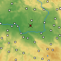 Nearby Forecast Locations - Chlumec nad Cidlinou - Kaart
