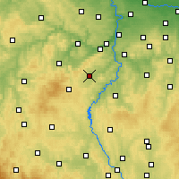 Nearby Forecast Locations - Dobříš - Kaart