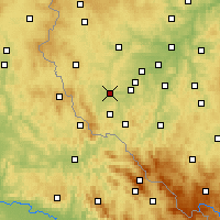 Nearby Forecast Locations - Horšovský Týn - Kaart