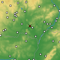Nearby Forecast Locations - Hustopeče - Kaart
