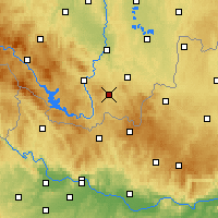 Nearby Forecast Locations - Kaplice - Kaart