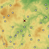 Nearby Forecast Locations - Kaznějov - Kaart