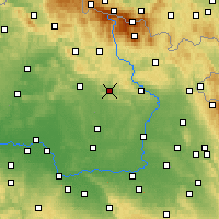Nearby Forecast Locations - Lázně Bělohrad - Kaart