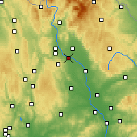 Nearby Forecast Locations - Litovel - Kaart