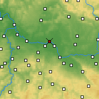 Nearby Forecast Locations - Nymburk - Kaart