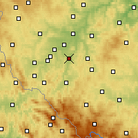 Nearby Forecast Locations - Přeštice - Kaart