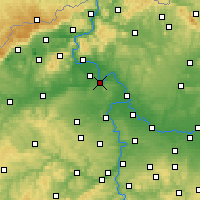 Nearby Forecast Locations - Roudnice nad Labem - Kaart