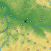 Nearby Forecast Locations - Sadská - Kaart