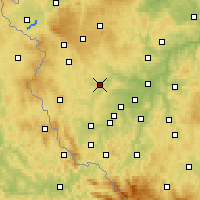 Nearby Forecast Locations - Stříbro - Kaart