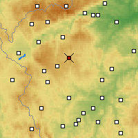 Nearby Forecast Locations - Toužim - Kaart