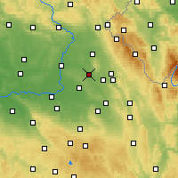 Nearby Forecast Locations - Týniště nad Orlicí - Kaart