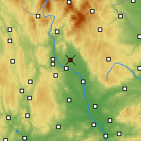 Nearby Forecast Locations - Uničov - Kaart
