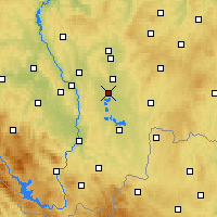 Nearby Forecast Locations - Veselí nad Lužnicí - Kaart