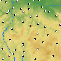Nearby Forecast Locations - Vlašim - Kaart