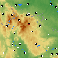 Nearby Forecast Locations - Vrbno pod Pradědem - Kaart
