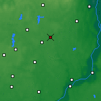 Nearby Forecast Locations - Czarna Woda - Kaart