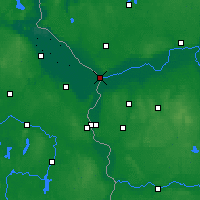 Nearby Forecast Locations - Kostrzyn nad Odrą - Kaart
