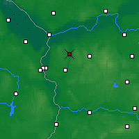 Nearby Forecast Locations - Ośno Lubuskie - Kaart