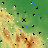 Nearby Forecast Locations - Ziębice - Kaart
