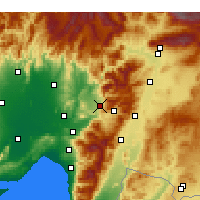 Nearby Forecast Locations - Düziçi - Kaart