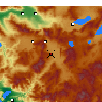 Nearby Forecast Locations - Acıpayam - Kaart