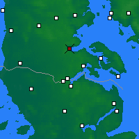 Nearby Forecast Locations - Aabenraa - Kaart