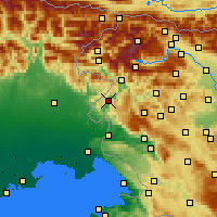 Nearby Forecast Locations - Kanal ob Soči - Kaart